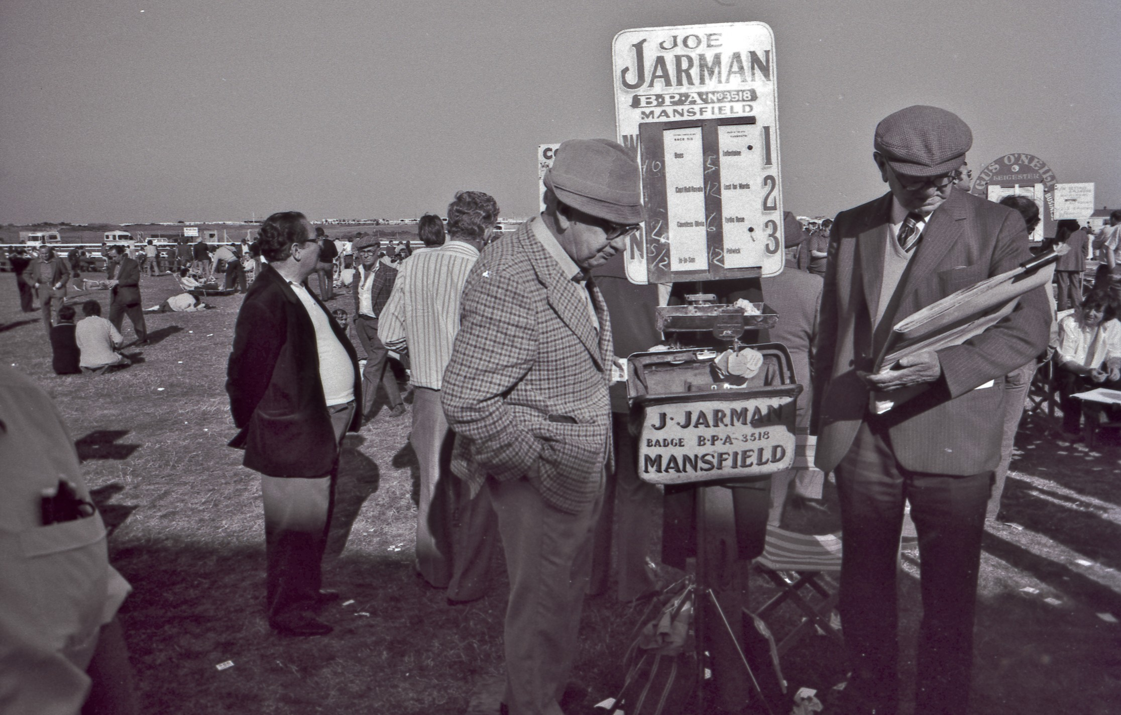 A vintage black and white photograph of a bookmaker&rsquo;s stand — a metaphor for the odds facing organisations approaching GDPR compliance