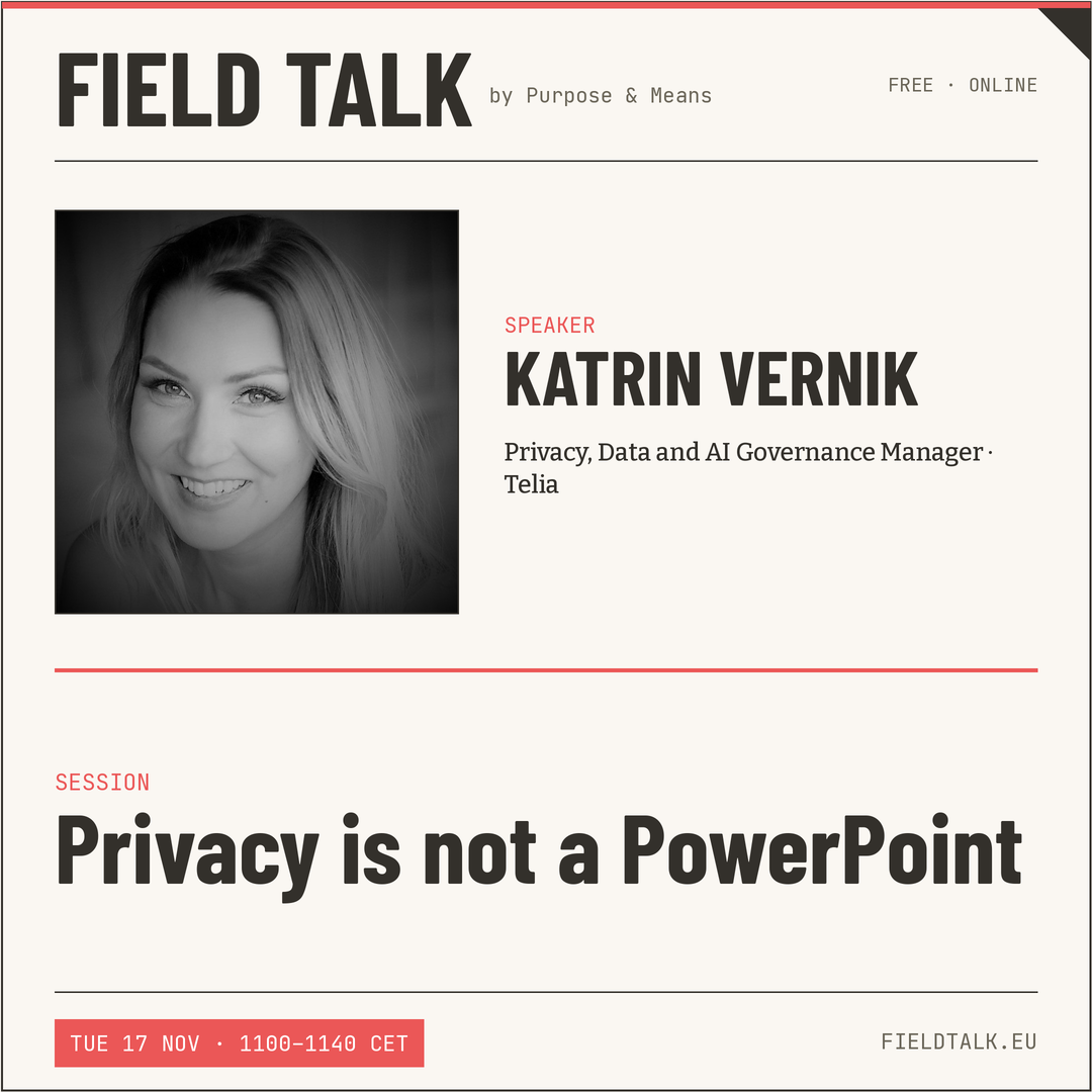 Speaker card for Katrin Vernik